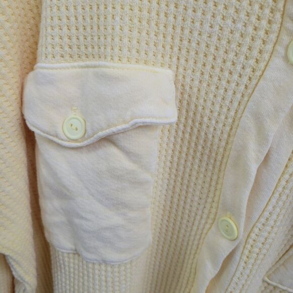 The Post STEPH Lightweight  Button Front Waffle Shacket SHIRT JACKET - Picture 7 of 7